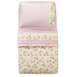 Bacati Flower Basket Pink/ Green 4-piece Toddler Bedding Set