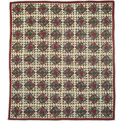Amazingly Red Queen-size Quilt