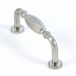 Satin Nickel Country Cabinet Hardware Pull CP410-SN (Pack of 5) | Overstock.com