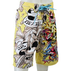 Ed Hardy Men's Death or Glory Swimsuit