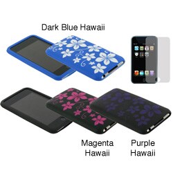 Apple iPod Touch 2G/3G Hawaiian Design Silicone Case