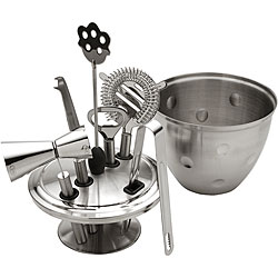 Stainless Steel 7-piece Cocktail Bar Set