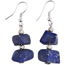 Silver and Lapis Lazuli Earrings (Thailand)