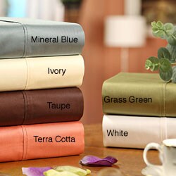 Sateen Solid Combed Cotton 600 Thread Count Sheet Set