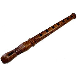Hand-carved Wooden Flute (India)