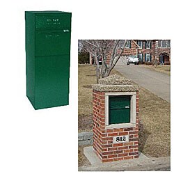 dVault Green Curbside Mail and Package Delivery Vault
