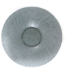 Turgla Charcoal Glass 58-oz Bamboo Buffet Bowl