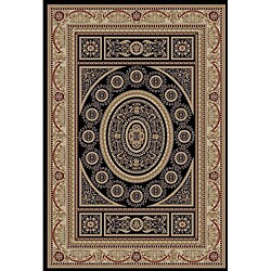Antalya Black Rug (5'3 x 7'7)