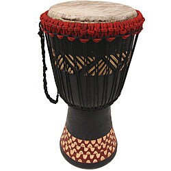 Hand-finished Djembe Power Drum (Ghana)