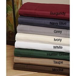 Egyptian Cotton 400 Thread Count Striped Duvet Cover Set