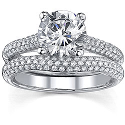 18k Gold 2 1/2ct TDW Diamond Wedding Ring Set (I, SI1-SI3)
