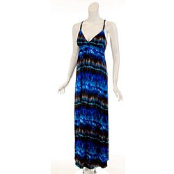 JFW Women's Plus Size Dark Blue Maxi Dress
