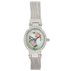 Marcel Drucker Collection Women's Oval Rose Dial Watch