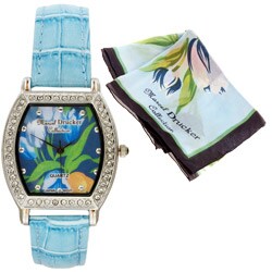 Marcel Drucker Collection Women's Watch and Scarf Set