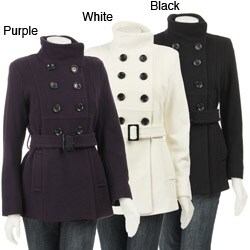 AK Anne Klein Women's Double-breasted Wool Coat