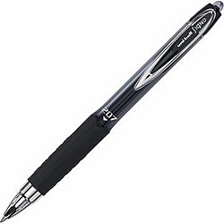 Uniball Retractable Micro Point Black Gel Ink Pens (Pack of 12)