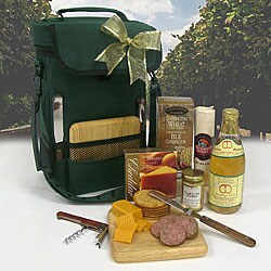 Gourmet Picnic Tote and Insulated Wine Cooler