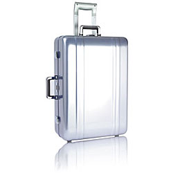 Zero Halliburton Zeroller 24-inch Polished Blue Aluminum Suitcase