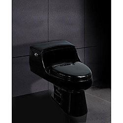 Ariel 'Onyx' 1-piece Contemporary Black Toilet