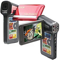 SVP T608 2.7-inch Widescreen 720p HD Red Camcorder