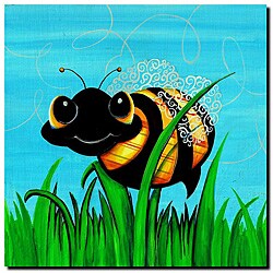 Sylvia Masek 'Bee at Play' Gallery-wrapped Canvas Art