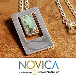 Sterling Silver Opal 'Sublime' Necklace (Peru)