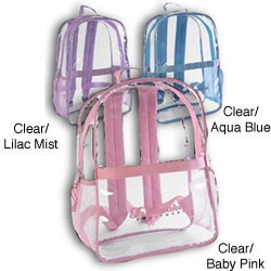 Adventure Trails Girl's 16-inch Clear Backpack