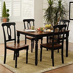 Monica 5-piece Black Dinette Set