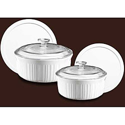 CorningWare French White 6-piece Bake and Serve Set