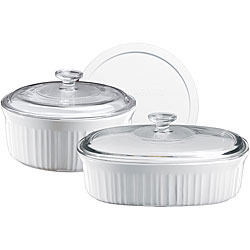 CorningWare French White 5-piece Bake and Serve Dish Set