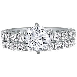 14k Gold 5ct TDW Diamond Eternity Bridal Rings Set (G-H, SI2)