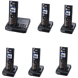 Panasonic KX-TG8231B DECT 6.0 5-handset Cordless Phone (Refurbished)
