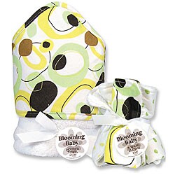 Trend Lab Blooming Baby 'Giggles' Hooded Towel