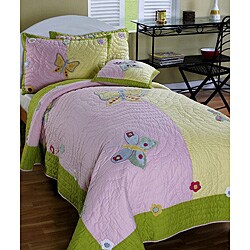 Cottage Home 'Isabelle' 3-piece Twin-size Quilt Set