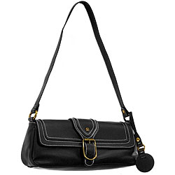 Isaac Mizrahi Women's Black Faux Leather Handbag