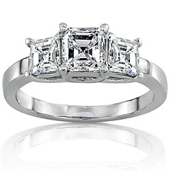 14k Gold 1 3/4ct TDW Certified Diamond Engagement Ring (F, SI1)