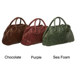 Presa 'Bella' Double Handle Leather Satchel
