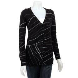 Dolce Cabo Women's Long-sleeve Black Cardigan.
