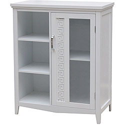 Greek Key 3-shelf Floor Cabinet