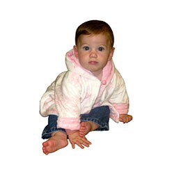 Pink Toile Reversible Baby Jacket