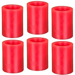 Flameless Red Spice-scented Votive (Set of 6)