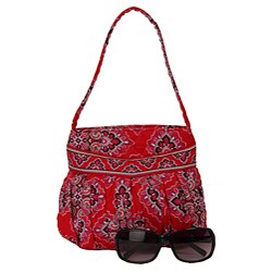 Vera Bradley Frankly Scarlet Hannah Bag