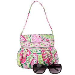 Vera Bradley Pink Pinwheel Hannah Bag