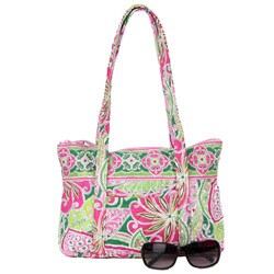Vera Bradley Pink Pinwheel Little Betsy Bag