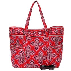 Vera Bradley Frankly Scarlet Super Tote Bag