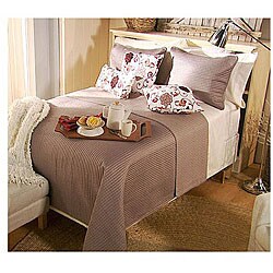Northern Nights Platinum-color Cotton Quilted Bedspread Set