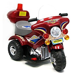 Maroon/ Red Battery-operated Ride-on Motorcycle