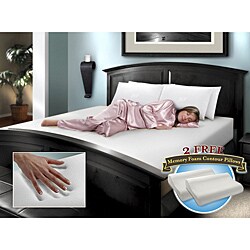 10 inch Memory Foam Firm Support King-size Mattress with Pillows