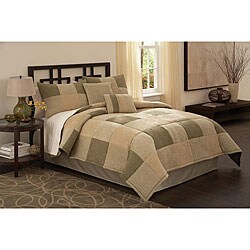 Handcrafted Concentric Squares 8-piece Comforter Set