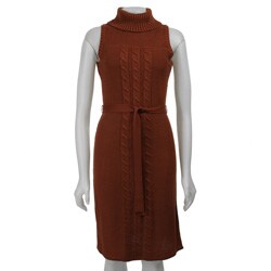 Calvin Klein Women's Sleeveless Sweater Dress.